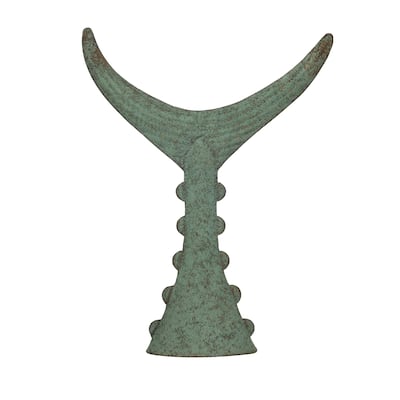 Distressed Metal Tuna Tail Accent Decor - 14.3"L x 3.0"W x 18.0"H
