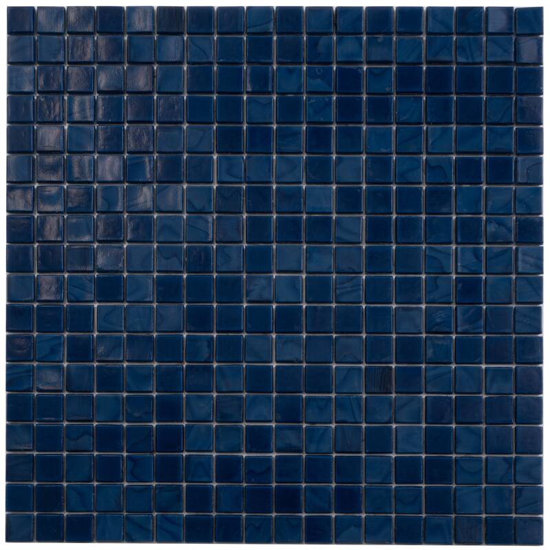 Apollo tile 12" x 12" Skosh Glossy Navy Blue Glass Tile (18.69 sq ft/case) - 20 Pack