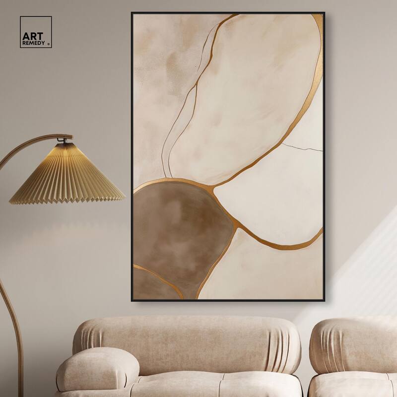 Taupe Terrain I Canvas by Art Remedy