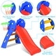 preview thumbnail 2 of 6, Costway Children Kids Toddlers Folding Slide with Bask - Red, Blue, Yellow