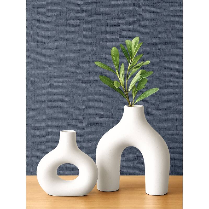 Seabrook Designs Vespia Faux Non-Woven Unpasted Wallpaper