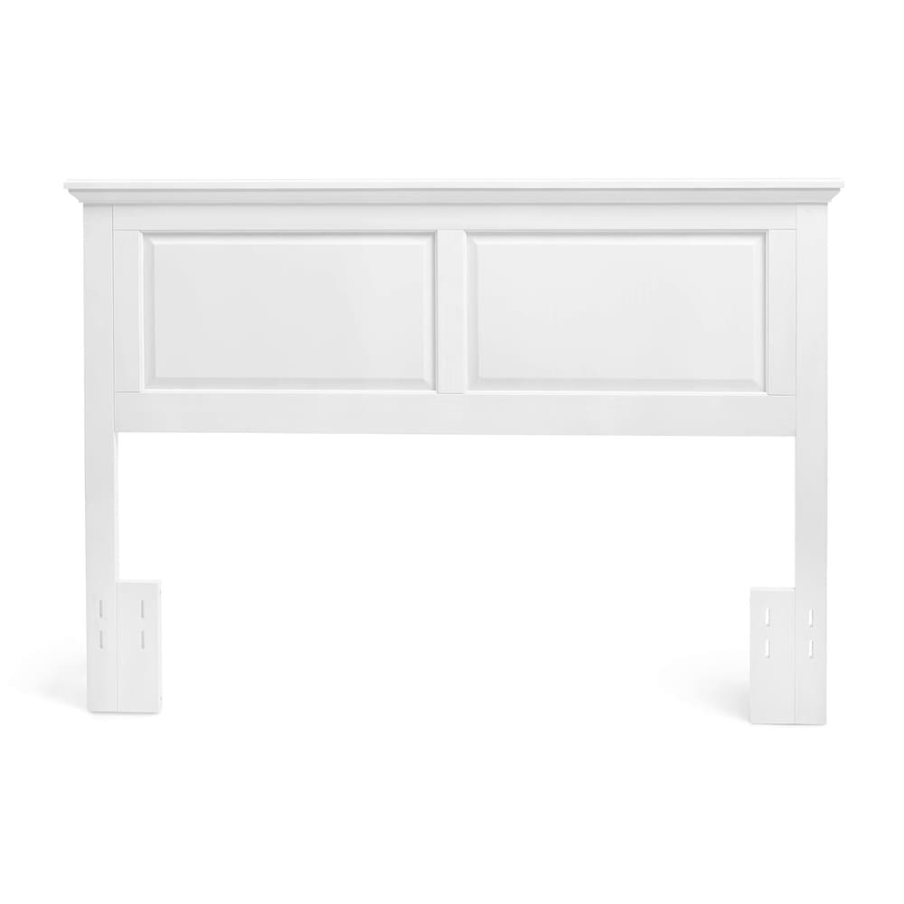 White headboard sales queen wood