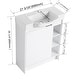 preview thumbnail 12 of 25, Beingnext 28" Bathroom Vanity With Sink, Freestanding Bathroom Vanity With 1 Door And 3 Shelves