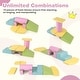 preview thumbnail 6 of 7, Gymax 10 Pieces Foam Climbing Blocks Set w/PU Leather Surface for - Multi