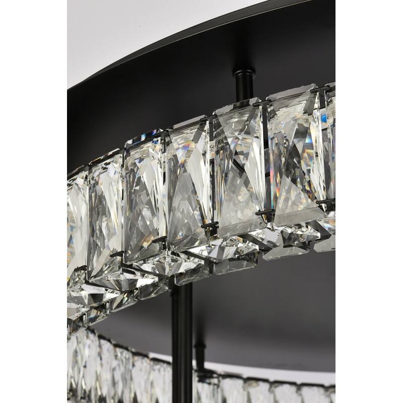 Indigo Home 33 inch LED double flush mount in black
