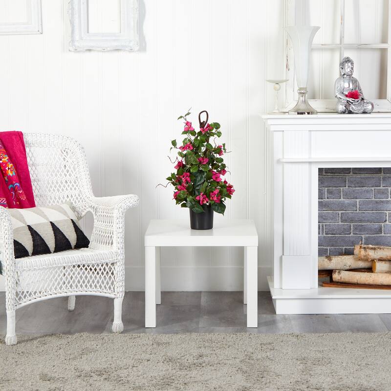 2' Climbing Bougainvillea Artificial Plant with Black Pot