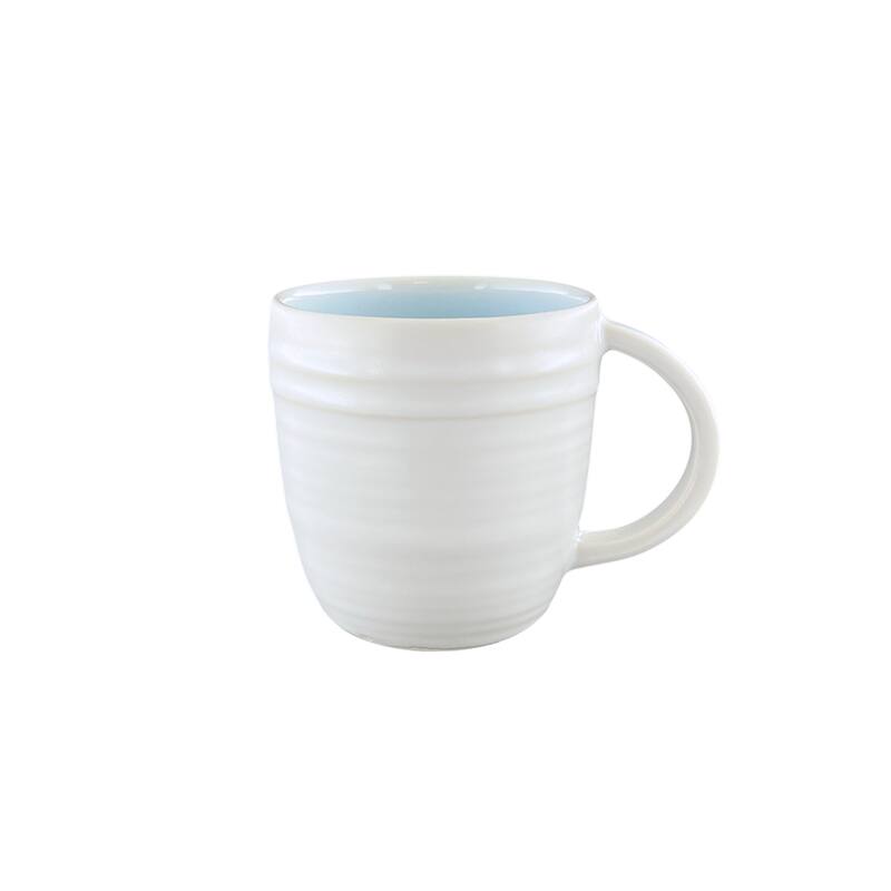 Lines Mugs- Set of 4 - Blue