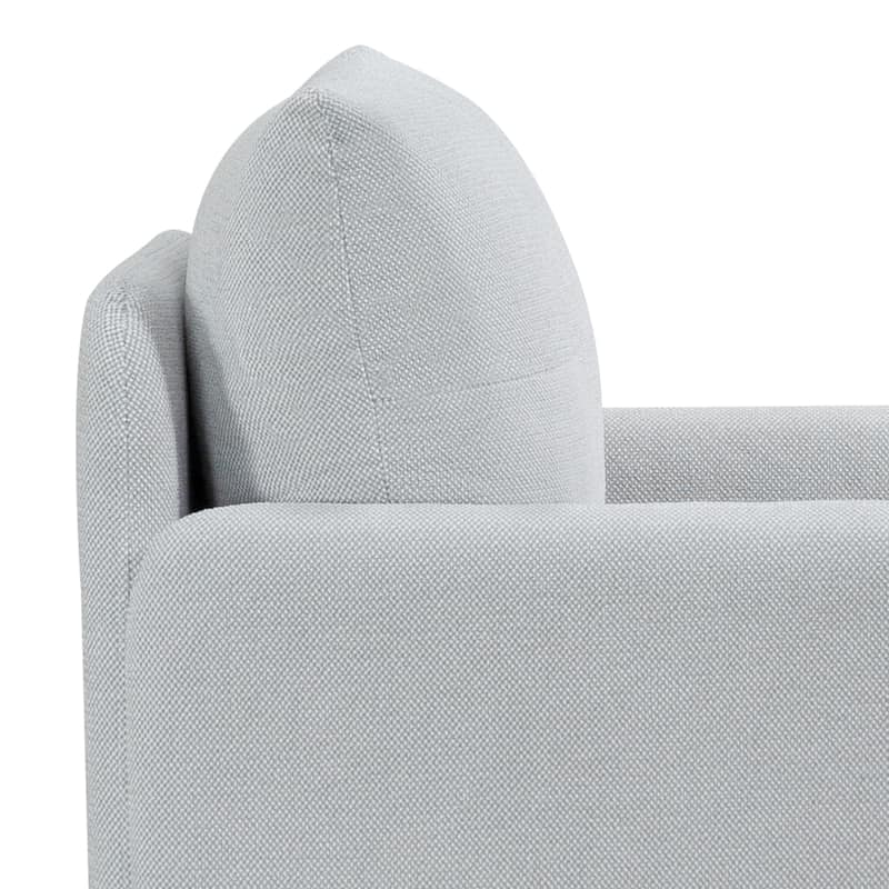 Chenille Accent Chair with Metal Legs