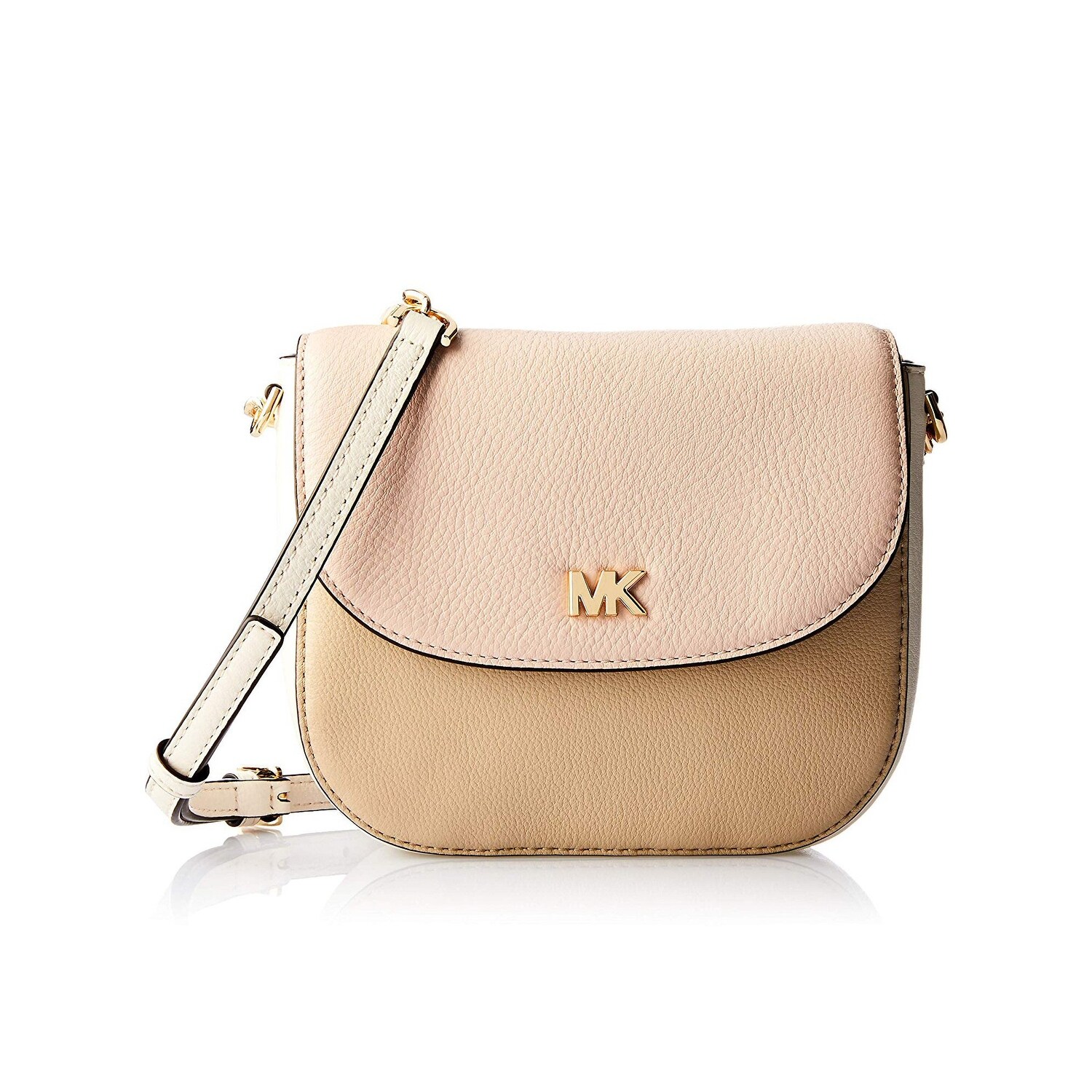 michael kors half dome leather crossbody