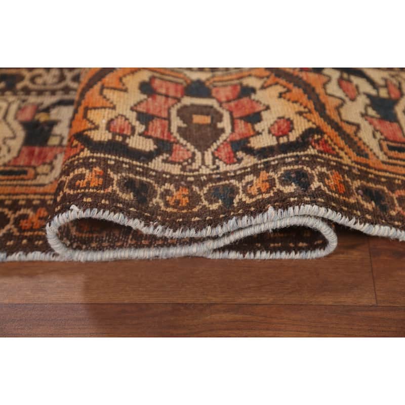 Garden Design Bakhtiari Persian Vintage Area Rug Handmade Wool Carpet - 4'11"x 9'10"