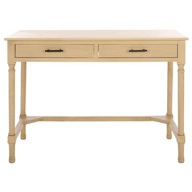 SAFAVIEH Elvia 2-Drawer Desk - Natural