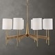 preview thumbnail 2 of 7, Uttermost Lautoka Rattan 8 Light Chandelier - 26H x 32 DIA in.