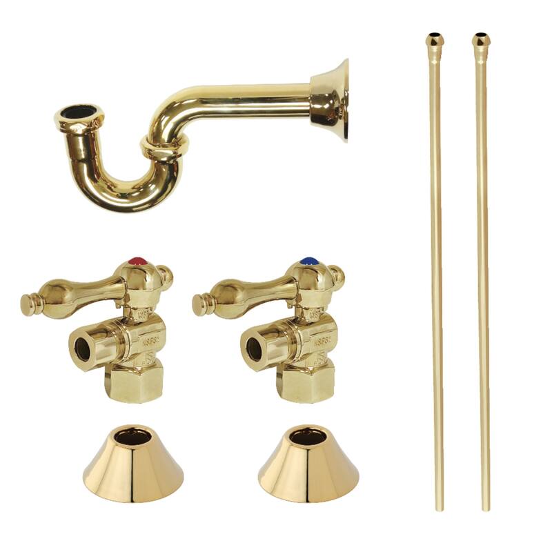 Kingston Brass Trimscape Plumbing Sink Trim Kit with P-Trap - Polished Brass