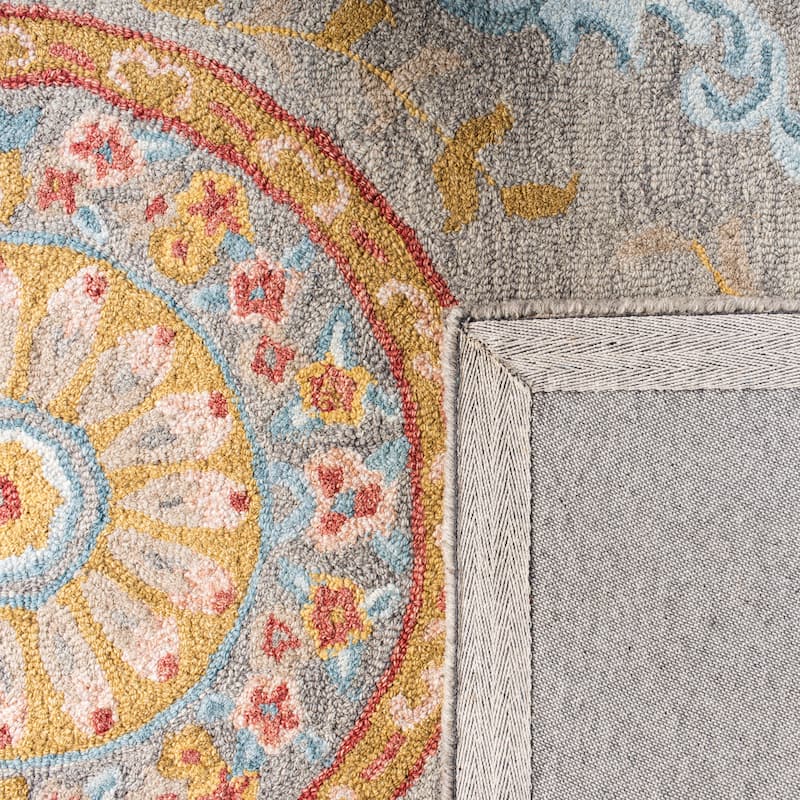 SAFAVIEH Handmade Micro-Loop Anta Modern Wool Rug - 5'