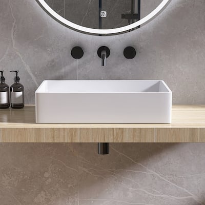 Alvana 21'' Soild Surface Bathroom Vessel Sink