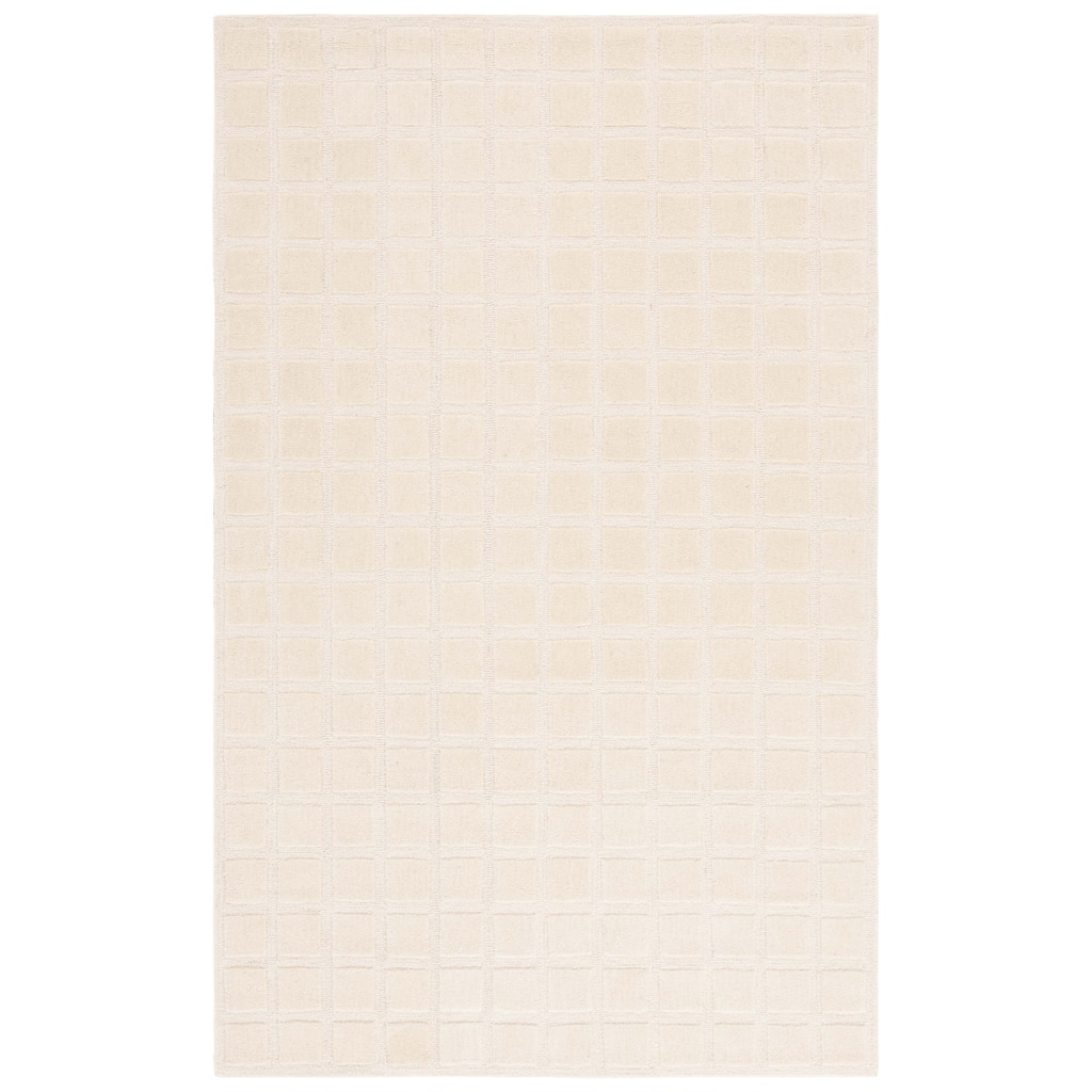 SAFAVIEH Handmade Genre Abstract Trellis Mid-Century Modern Wool Rug
