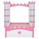preview thumbnail 13 of 17, Castle-Shaped Princess Bed with Bedside Storage Shelves, Twin Size Wooden Platform Bed with Crown Footboard for Kids