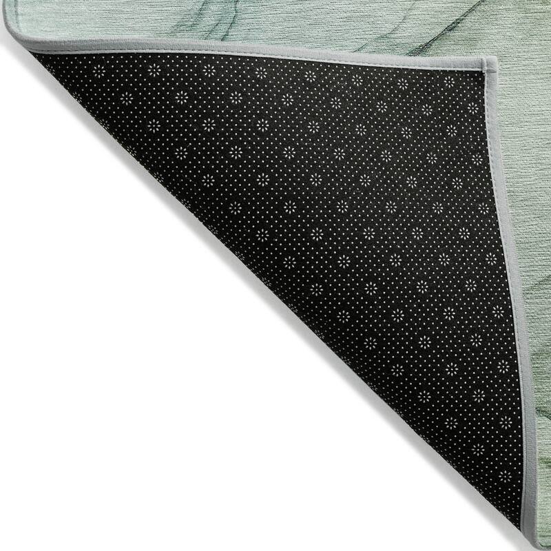 Machine Washable Indoor/ Outdoor Abstract Chantille Rug