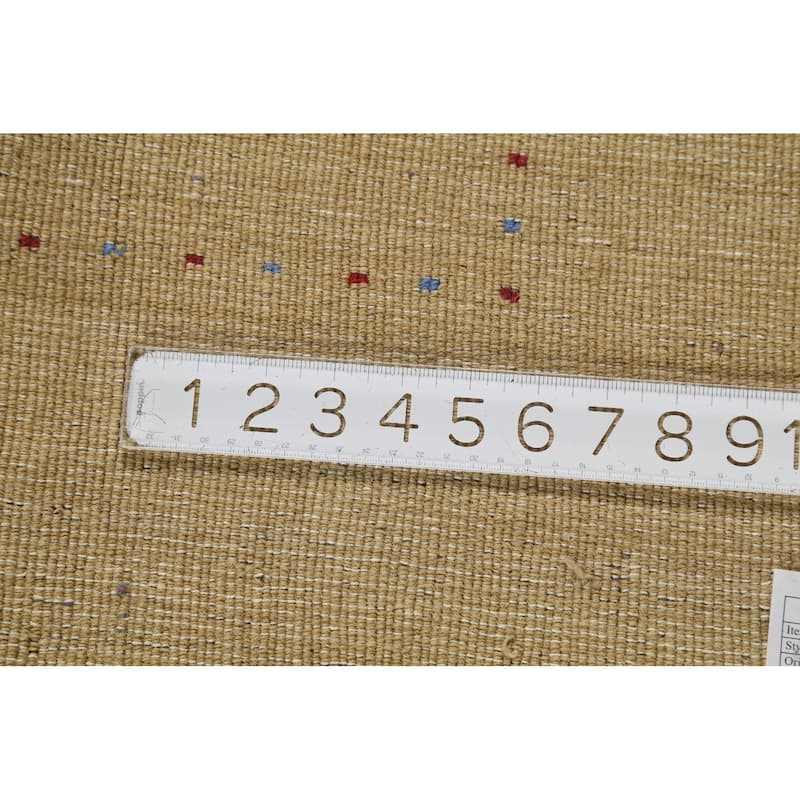 Tribal Gabbeh Rug Hand-Knotted Wool Carpet - 7'11"x 9'9"