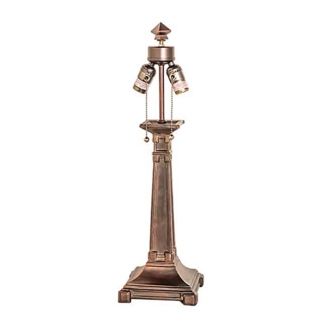 Meyda Tiffany 48223 Mission 24" Tall Lamp Base - Mahogany Bronze