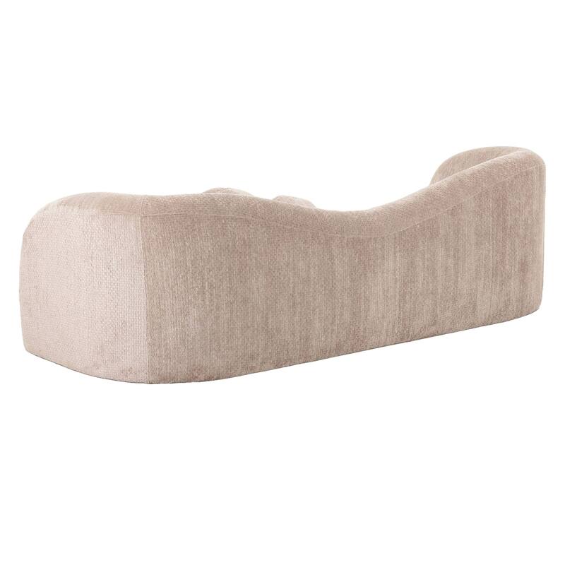 Divani Casa Calico Contemporary Beige Fabric 3-Seat Sofa