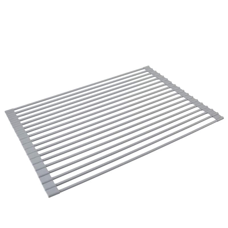 Kitchen Details Silicone Coated Roll Up Over the Sink Drying Rack - 20.5"x 13"x .25"