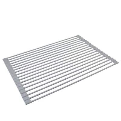 Kitchen Details Silicone Coated Roll Up Over the Sink Drying Rack - 20.5"x 13"x .25"