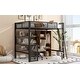 preview thumbnail 17 of 15, 4 in 1 Design Loft bed with Sturdy Metal Frame, Full Size