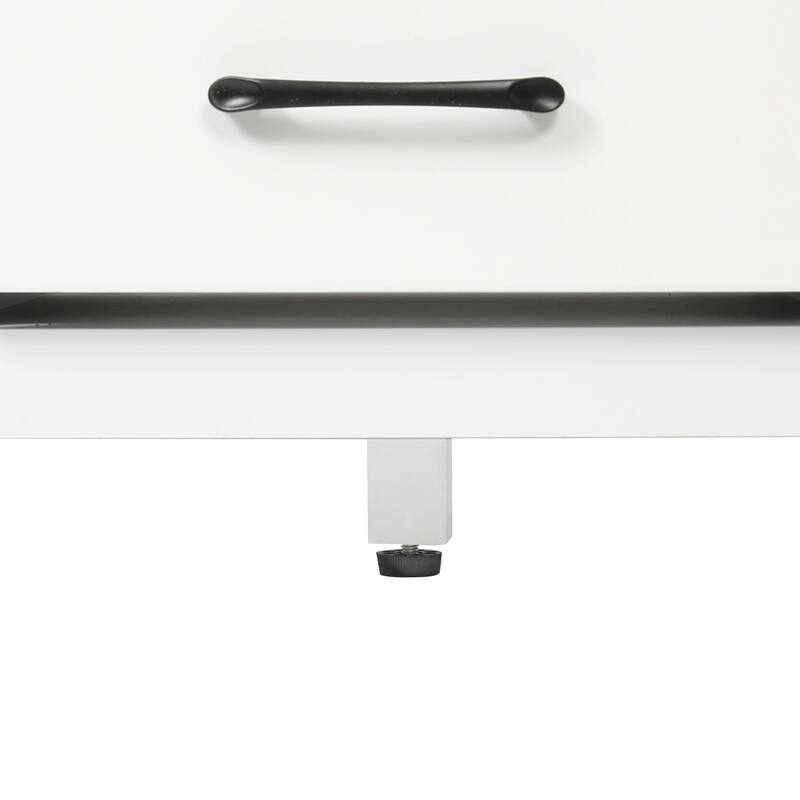 59.3" Modern Double Sink Bathroom Vanity with SMC Sinks, Solid Wood Frame, Soft-Close Doors & Drawers, Adjustable U-Shaped Shelf