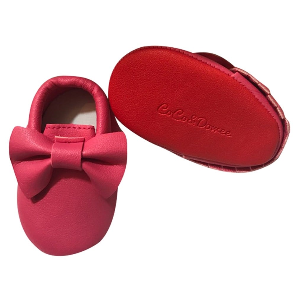 hot pink baby shoes