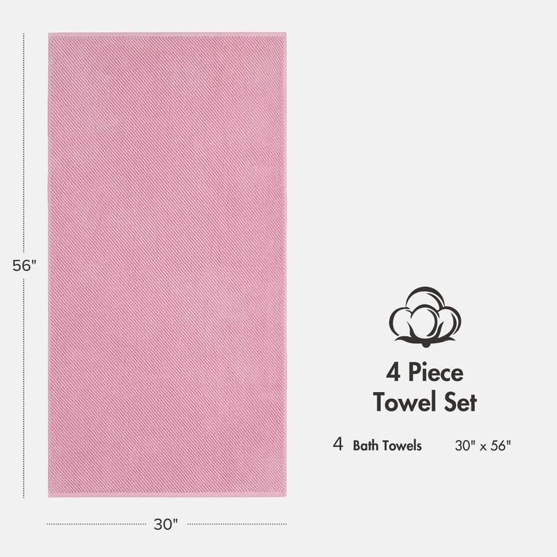 Madison Park Diagonal Ribbed Cotton Quick Dry Towel Set