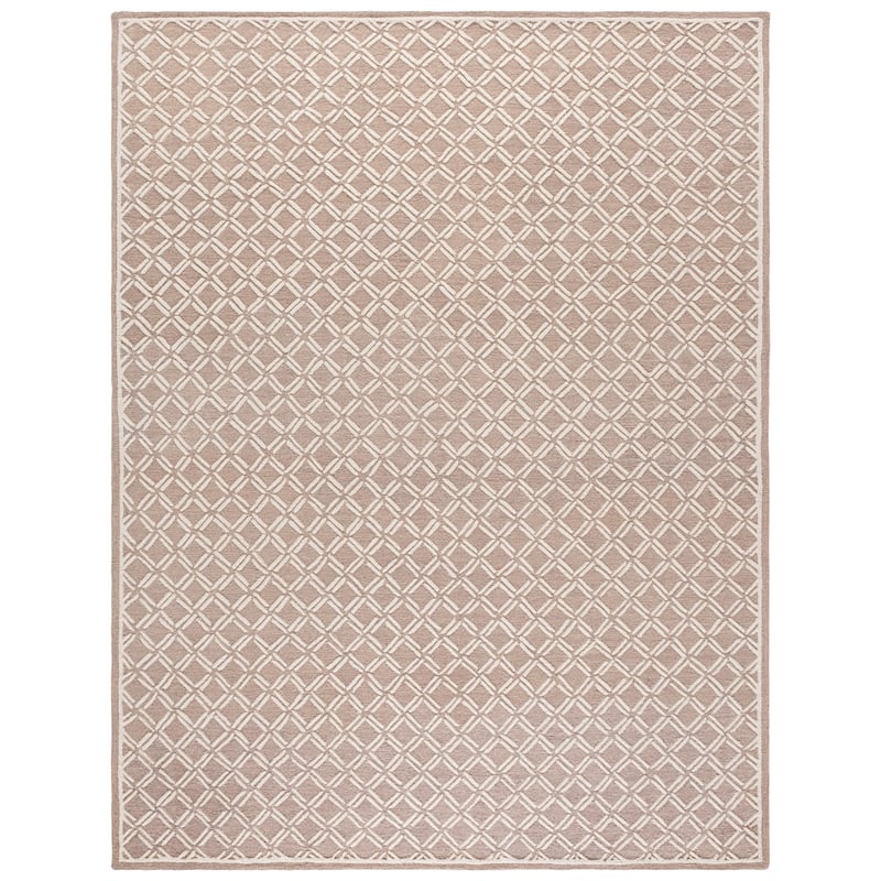 SAFAVIEH Handmade Genre Haifa Geometric Wool Rug - 8' x 10' - Beige/Ivory