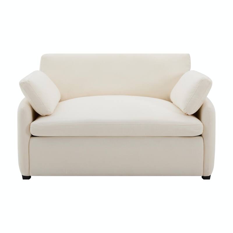 Oversized Chenille Single Sofa Chair, Wide and Deep Seat Accent Chair