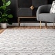 preview thumbnail 3 of 11, Nuloom Contemporary Handmade Flatweave Dot Aztec Indian Trellis Tassel Area Rug