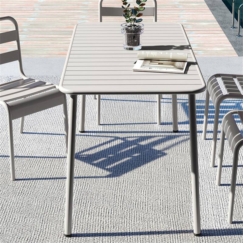 Sella Outdoor Dining Long Table Villa Courtyard Balcony Table