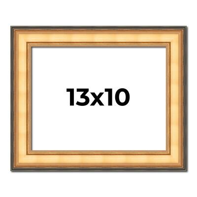 13x10 Frame Gold Plein Aire Solid Wood Picture Frame Width 2 Inches |