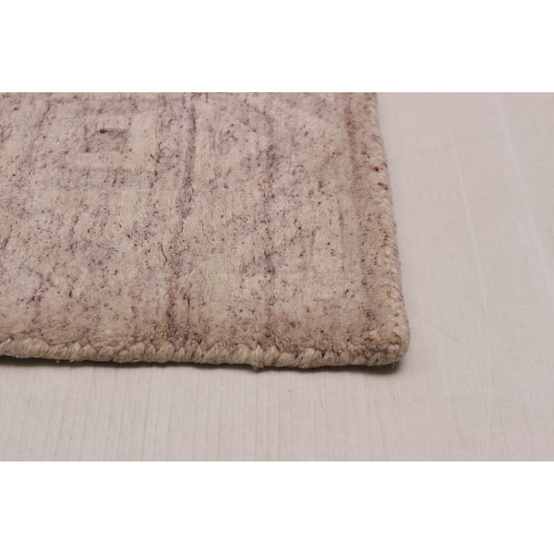 ECARPETGALLERY Hand Loomed Kashkuli Gabbeh Ivory Wool Rug - 5'4 x 7'8
