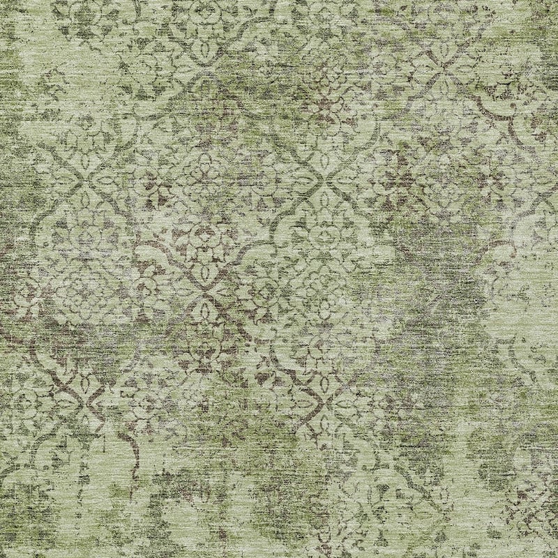 HomeRoots Floral Transitional Rectangle Outdoor Rug