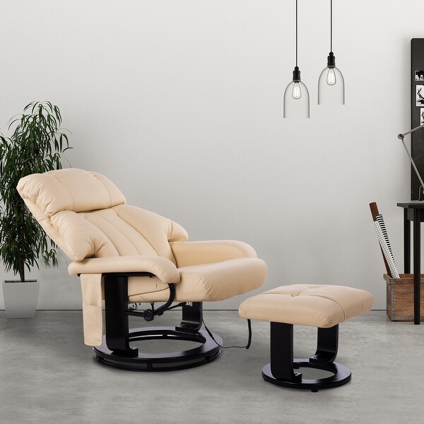 Swivel recliner armchair and footstool outlet