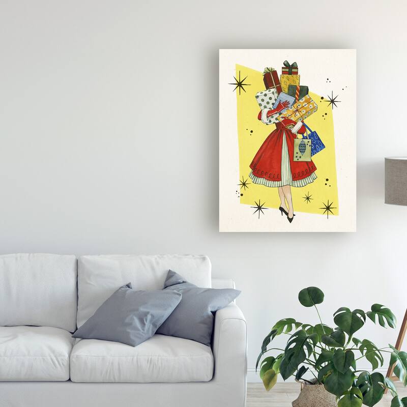 Grace Popp 'Vintage Christmas Ii' Canvas Art