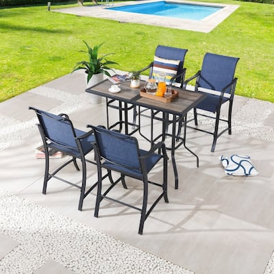 Patio Festival 4-Person Bar Height Dining Set