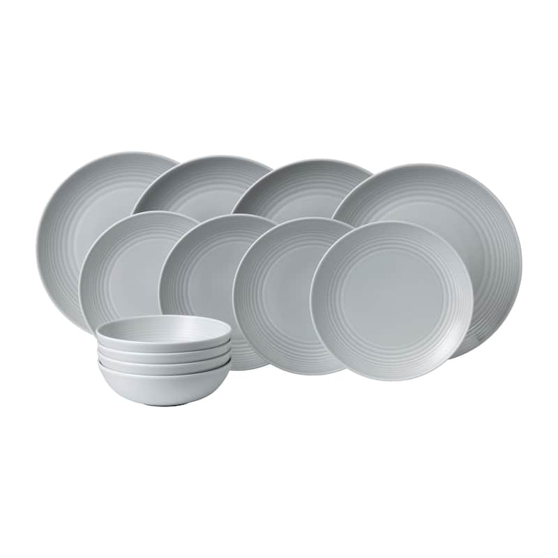 Royal Doulton Exclusively for Gordon Ramsay Maze Light Grey 12-Piece Set - 12 Piece
