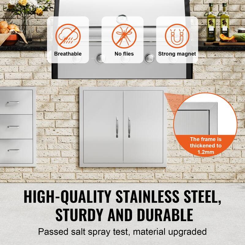 VEVOR Stainless Steel Double Kitchen Access Doors