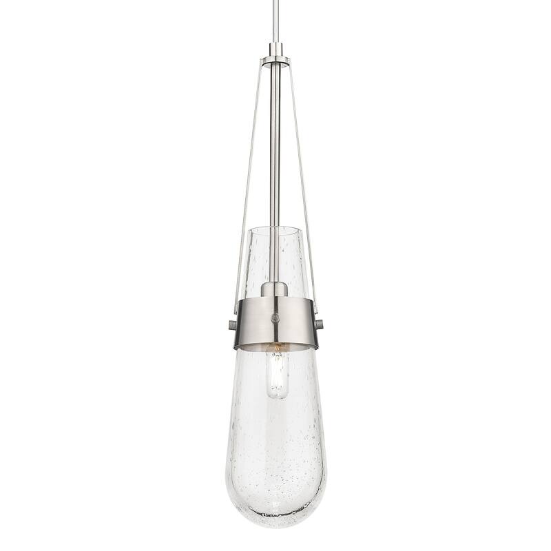 Innovations Lighting 452-1P-G452-4SDY Milan 4" Wide Mini Pendant with - Satin Nickel