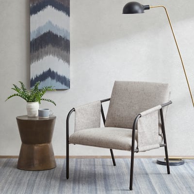 INK+IVY Ryan Grey Metal Frame Accent Chair