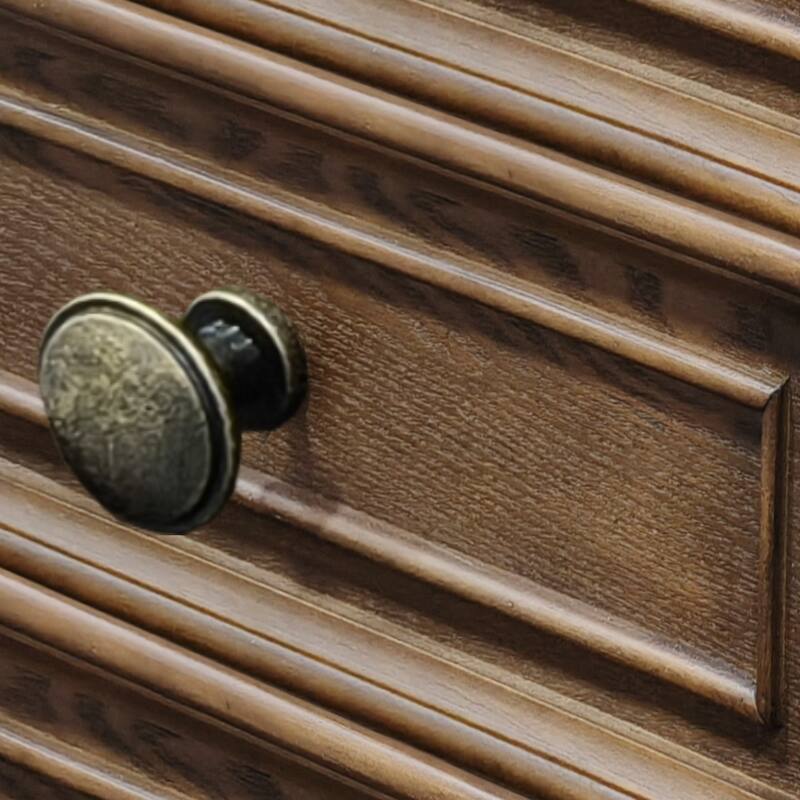 Nightstands with Drawers & Hidden Pull-Out Shelf & Metal Handle