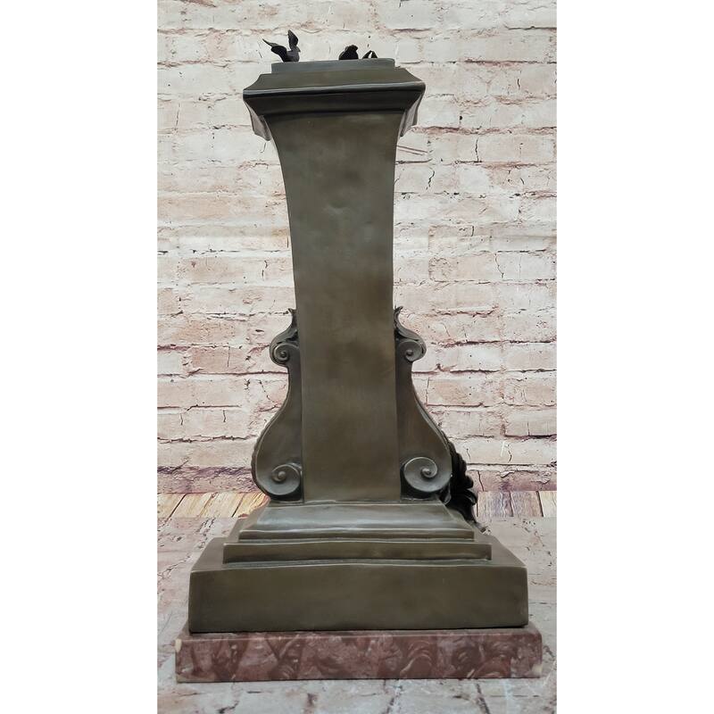 A Maiden Holding A Flower Souvenir By Charles Gounod Hand Made Bronze Sculpture