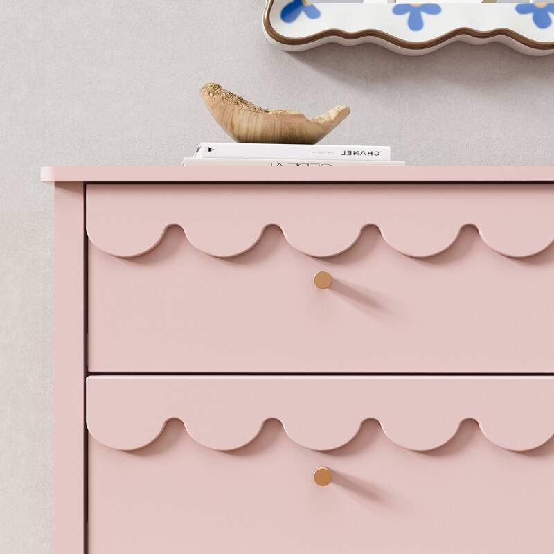 Princess Storage Set 9-Drawer Lace Dresser with Nightstand