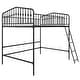 preview thumbnail 9 of 27, The Novogratz Bushwick Metal Loft Bed Black - Full