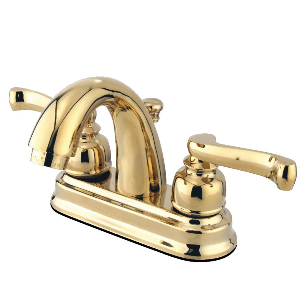 Kingston Brass Royale Two-Handle 3-Hole Deck Mount 4 in. Centerset Bathroom Faucet